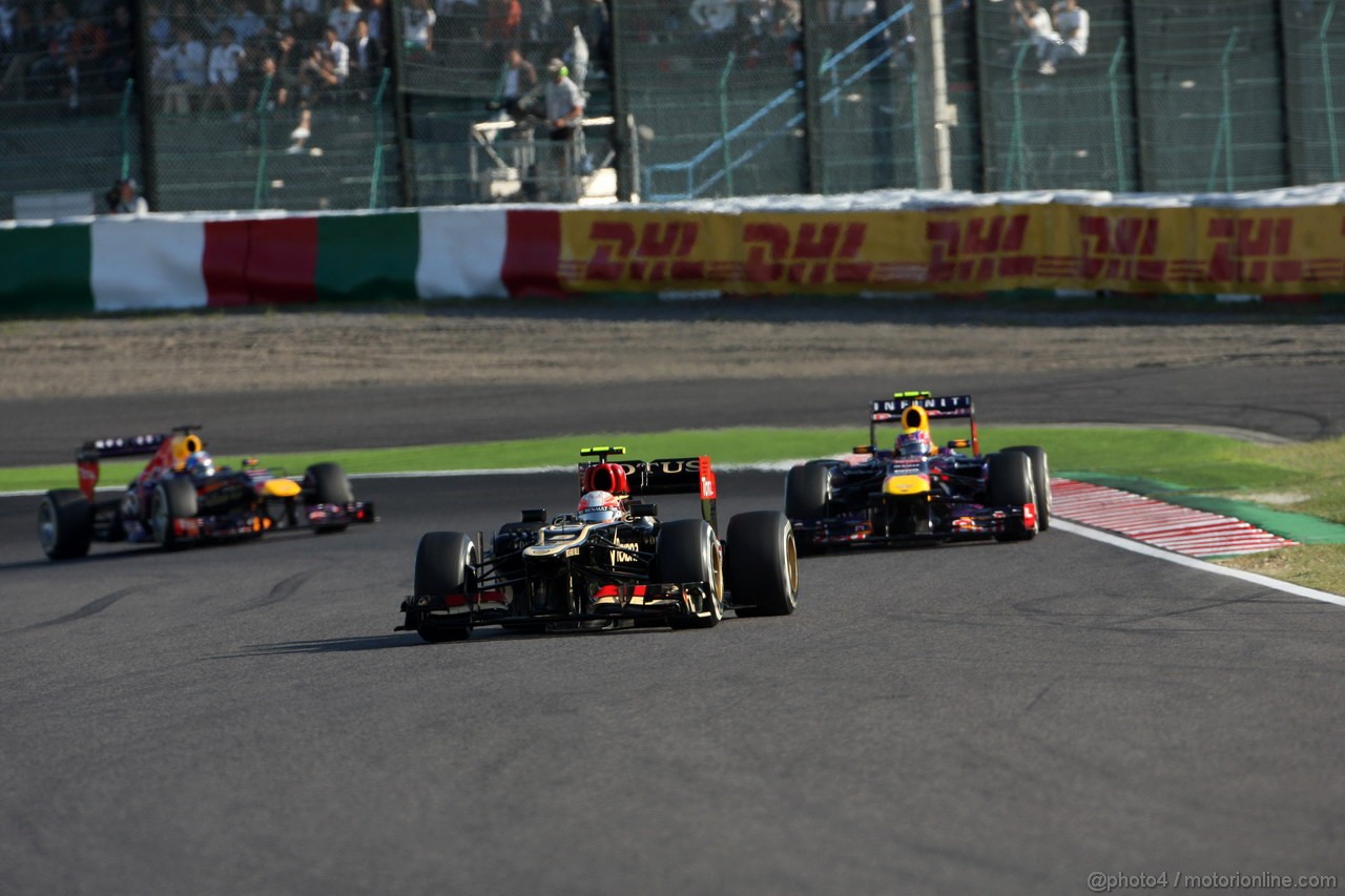 Romain Grosjean en tête du Grand Prix du Japon 2013